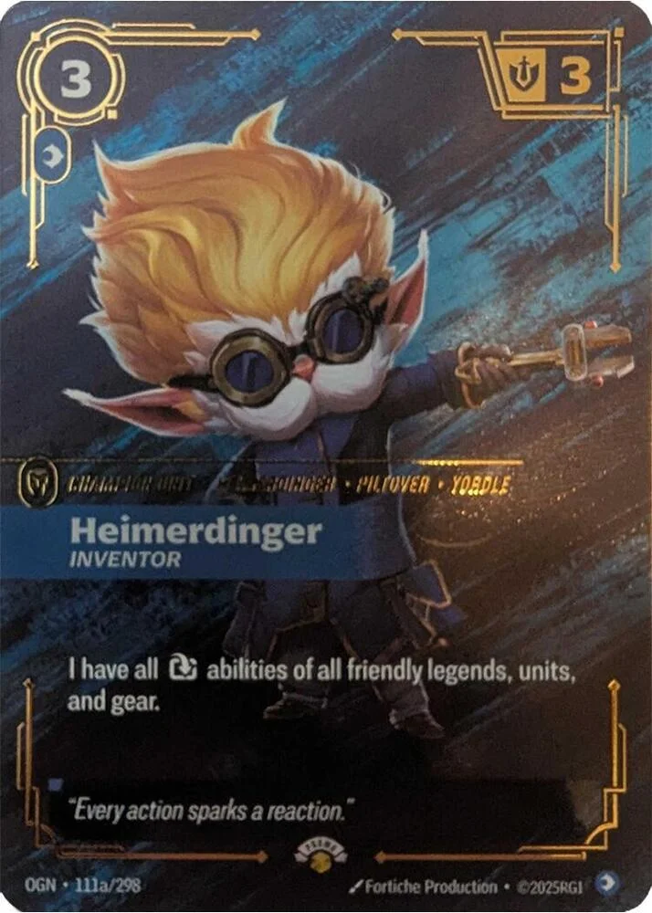 Heimerdinger Inventor - OGN-111a - Promotional Cards - Riftbound card